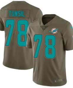 Nike Miami Dolphins #78 Laremy Tunsil Olive Stitched NFL Limited 2017 Salute to Service Jersey