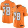 Nike Miami Dolphins #78 Laremy Tunsil Orange Stitched NFL Limited Rush Jersey