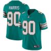 Nike Miami Dolphins #90 Charles Harris Aqua Green Alternate Stitched NFL Vapor Untouchable Limited Jersey