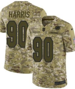 Nike Miami Dolphins #90 Charles Harris Camo Stitched NFL Limited 2018 Salute To Service Jersey