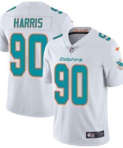 Nike Miami Dolphins #90 Charles Harris White Stitched NFL Vapor Untouchable Limited Jersey