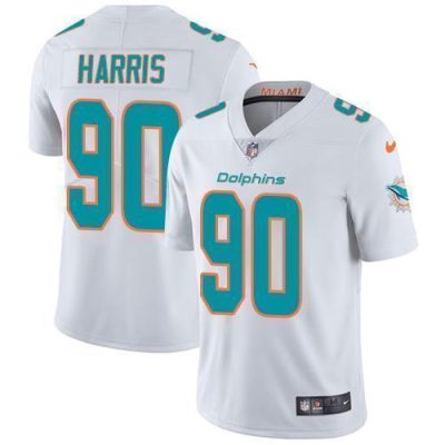 Nike Miami Dolphins #90 Charles Harris White Stitched NFL Vapor Untouchable Limited Jersey