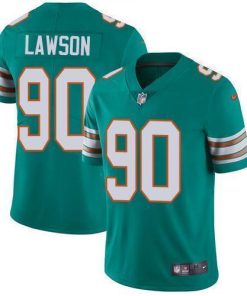 Nike Miami Dolphins #90 Shaq Lawson Aqua Green Alternate Stitched NFL Vapor Untouchable Limited Jersey