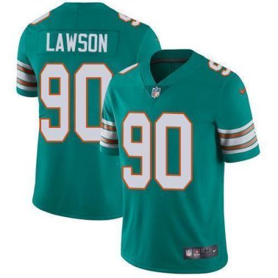 Nike Miami Dolphins #90 Shaq Lawson Aqua Green Alternate Stitched NFL Vapor Untouchable Limited Jersey