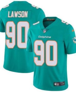 Nike Miami Dolphins #90 Shaq Lawson Aqua Green Team Color Stitched NFL Vapor Untouchable Limited Jersey
