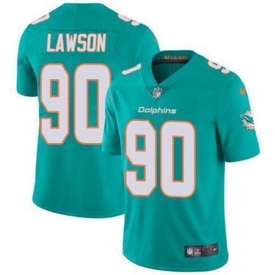 Nike Miami Dolphins #90 Shaq Lawson Aqua Green Team Color Stitched NFL Vapor Untouchable Limited Jersey