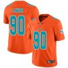 Nike Miami Dolphins #90 Shaq Lawson Orange Stitched NFL Limited Inverted Legend Jersey