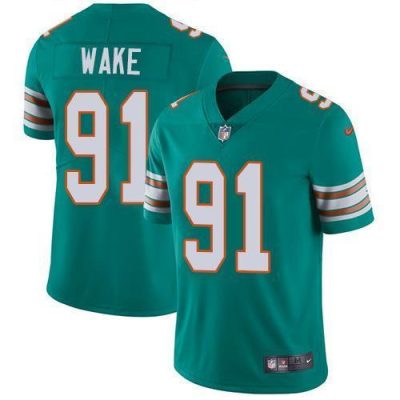 Nike Miami Dolphins #91 Cameron Wake Aqua Green Alternate Stitched NFL Vapor Untouchable Limited Jersey