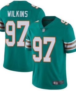 Nike Miami Dolphins #97 Christian Wilkins Aqua Green Alternate Stitched NFL Vapor Untouchable Limited Jersey