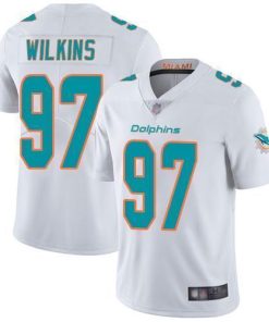 Nike Miami Dolphins #97 Christian Wilkins White Stitched NFL Vapor Untouchable Limited Jersey