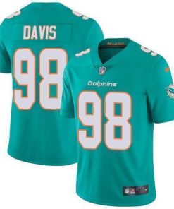 Nike Miami Dolphins #98 Raekwon Davis Aqua Green Team Color Stitched NFL Vapor Untouchable Limited Jersey
