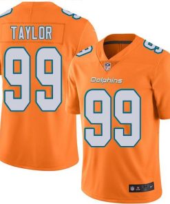 Nike Miami Dolphins #99 Jason Taylor Orange Stitched NFL Limited Rush Jersey
