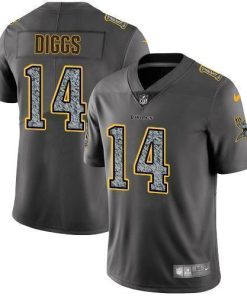 Nike Minnesota Vikings #14 Stefon Diggs Gray Static Stitched NFL Vapor Untouchable Limited Jersey
