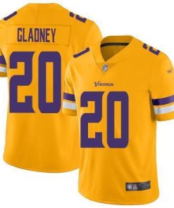 Nike Minnesota Vikings #20 Jeff Gladney Gold Stitched NFL Limited Inverted Legend Jersey