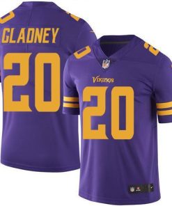 Nike Minnesota Vikings #20 Jeff Gladney Purple Stitched NFL Limited Rush Jersey