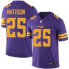 Nike Minnesota Vikings #25 Alexander Mattison Purple Stitched NFL Limited Rush Jersey