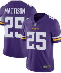Nike Minnesota Vikings #25 Alexander Mattison Purple Team Color Stitched NFL Vapor Untouchable Limited Jersey