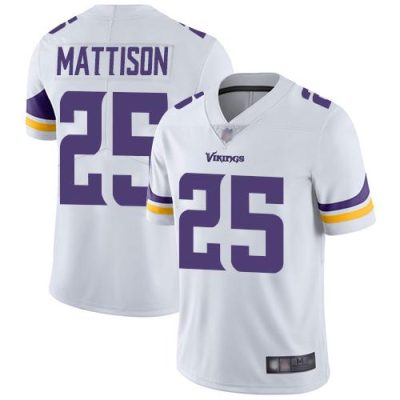 Nike Minnesota Vikings #25 Alexander Mattison White Stitched NFL Vapor Untouchable Limited Jersey
