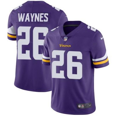 Nike Minnesota Vikings #26 Trae Waynes Purple Team Color Stitched NFL Vapor Untouchable Limited Jersey
