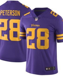 Nike Minnesota Vikings #28 Adrian Peterson Purple Stitched NFL Limited Rush Jersey