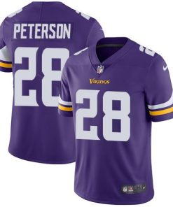 Nike Minnesota Vikings #28 Adrian Peterson Purple Team Color Stitched NFL Vapor Untouchable Limited Jersey