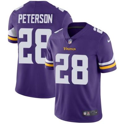 Nike Minnesota Vikings #28 Adrian Peterson Purple Team Color Stitched NFL Vapor Untouchable Limited Jersey