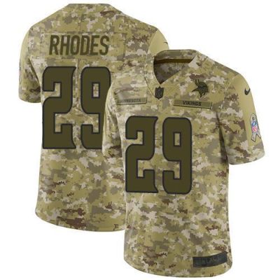 Nike Minnesota Vikings #29 Xavier Rhodes Camo Stitched NFL Limited 2018 Salute To Service Jersey