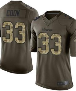 Nike Minnesota Vikings #33 Dalvin Cook Green Stitched NFL Limited 2015 Salute to Service Jersey