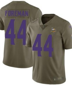 Nike Minnesota Vikings #44 Chuck Foreman Olive Stitched NFL Limited 2017 Salute to Service Jersey