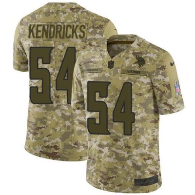 Nike Minnesota Vikings #54 Eric Kendricks Camo Stitched NFL Limited 2018 Salute To Service Jersey