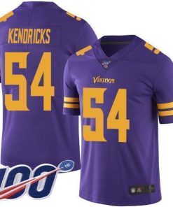 Nike Minnesota Vikings #54 Eric Kendricks Purple Stitched NFL Limited Rush 100th Season Jersey