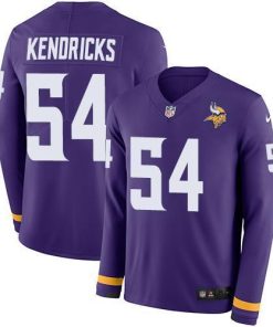 Nike Minnesota Vikings #54 Eric Kendricks Purple Team Color Stitched NFL Limited Therma Long Sleeve Jersey