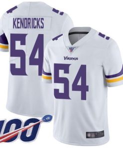 Nike Minnesota Vikings #54 Eric Kendricks White Stitched NFL 100th Season Vapor Limited Jersey