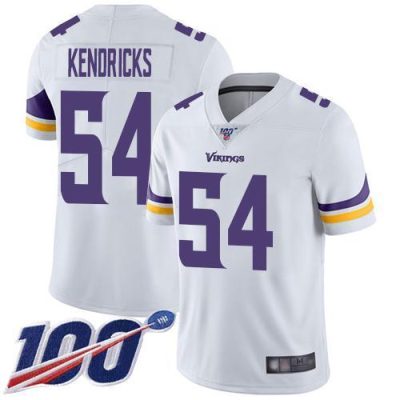 Nike Minnesota Vikings #54 Eric Kendricks White Stitched NFL 100th Season Vapor Limited Jersey