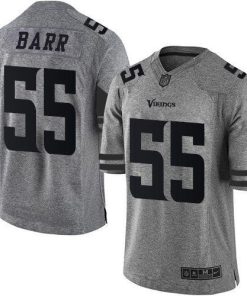 Nike Minnesota Vikings #55 Anthony Barr Gray Stitched NFL Limited Gridiron Gray Jersey