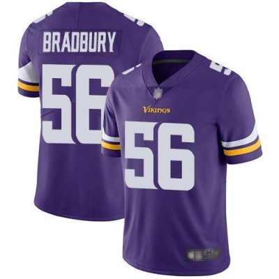 Nike Minnesota Vikings #56 Garrett Bradbury Purple Team Color Stitched NFL Vapor Untouchable Limited Jersey