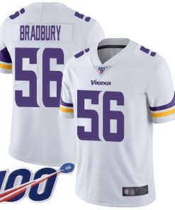 Nike Minnesota Vikings #56 Garrett Bradbury White Stitched NFL 100th Season Vapor Limited Jersey