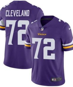 Nike Minnesota Vikings #72 Ezra Cleveland Purple Team Color Stitched NFL Vapor Untouchable Limited Jersey