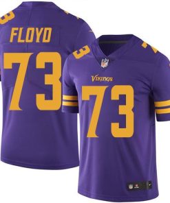 Nike Minnesota Vikings #73 Sharrif Floyd Purple Stitched NFL Limited Rush Jersey