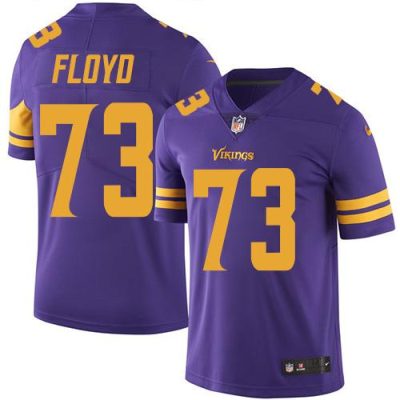 Nike Minnesota Vikings #73 Sharrif Floyd Purple Stitched NFL Limited Rush Jersey