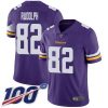 Nike Minnesota Vikings #82 Kyle Rudolph Purple Team Color Stitched NFL 100th Season Vapor Limited Jersey