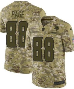 Nike Minnesota Vikings #88 Alan Page Camo Stitched NFL Limited 2018 Salute To Service Jersey