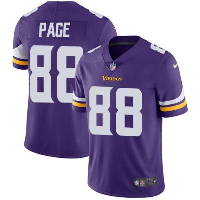 Nike Minnesota Vikings #88 Alan Page Purple Team Color Stitched NFL Vapor Untouchable Limited Jersey