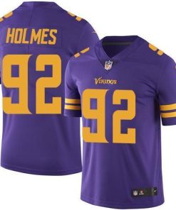Nike Minnesota Vikings #92 Jalyn Holmes Purple Stitched NFL Limited Rush Jersey