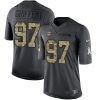 Nike Minnesota Vikings #97 Everson Griffen Black Stitched NFL Limited 2016 Salute To Service Jersey