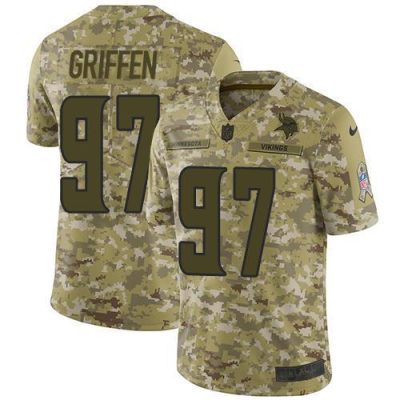 Nike Minnesota Vikings #97 Everson Griffen Camo Stitched NFL Limited 2018 Salute To Service Jersey