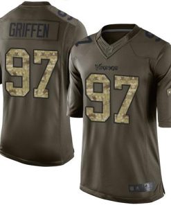 Nike Minnesota Vikings #97 Everson Griffen Green Stitched NFL Limited 2015 Salute To Service Jersey