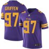 Nike Minnesota Vikings #97 Everson Griffen Purple Stitched NFL Limited Rush Jersey