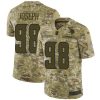 Nike Minnesota Vikings #98 Linval Joseph Camo Stitched NFL Limited 2018 Salute To Service Jersey