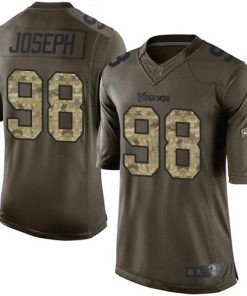 Nike Minnesota Vikings #98 Linval Joseph Green Stitched NFL Limited 2015 Salute To Service Jersey